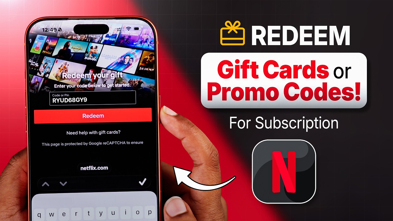 Redeem Netflix Gift Cards & Promo Codes! [How To]