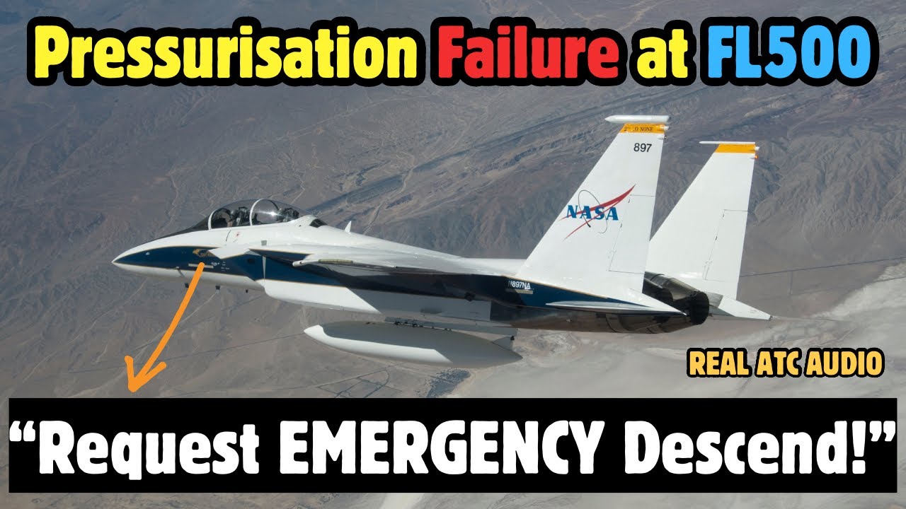 NASA's F-15 Pressurization Failure: Rapid Descend #atc