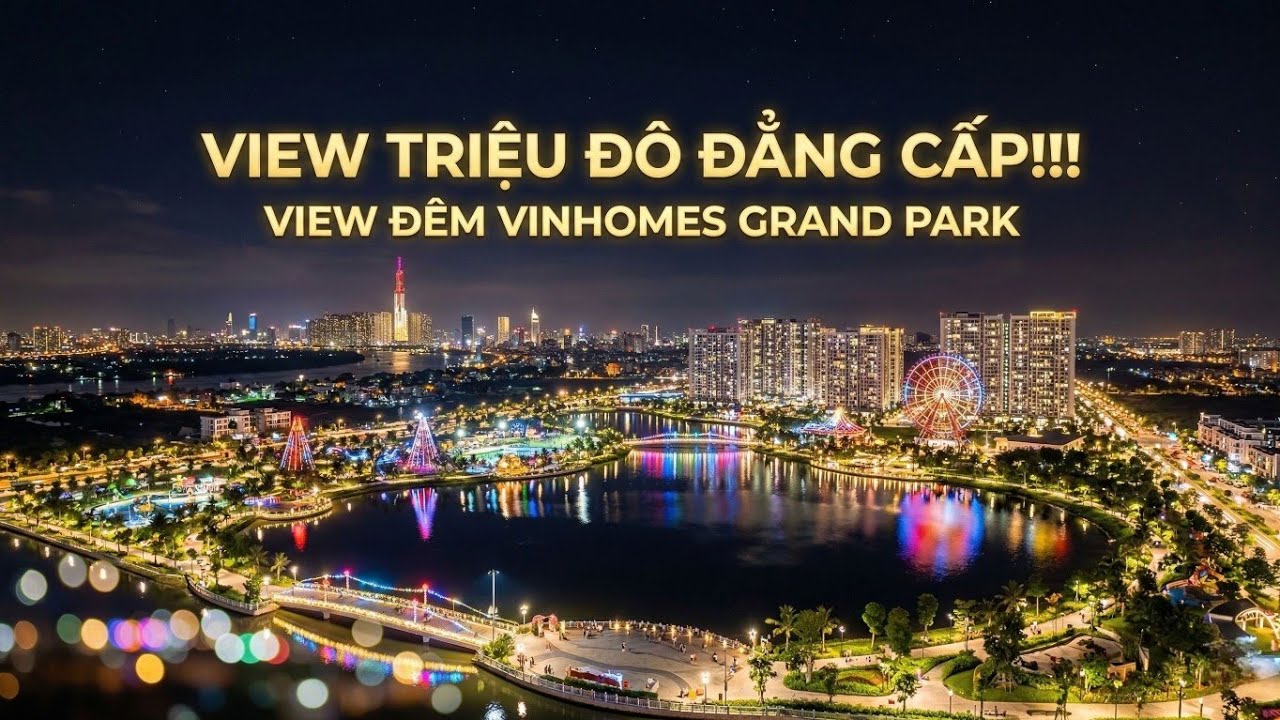Ngắm view đêm triệu đô tại Vinhomes Grand Park: Đẳng cấp và Lung linh