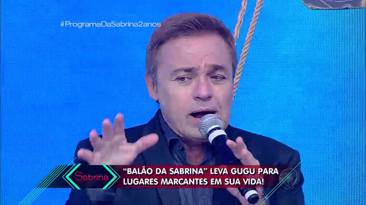 Balão da Sabrina leva Gugu para lugares marcantes em sua vida