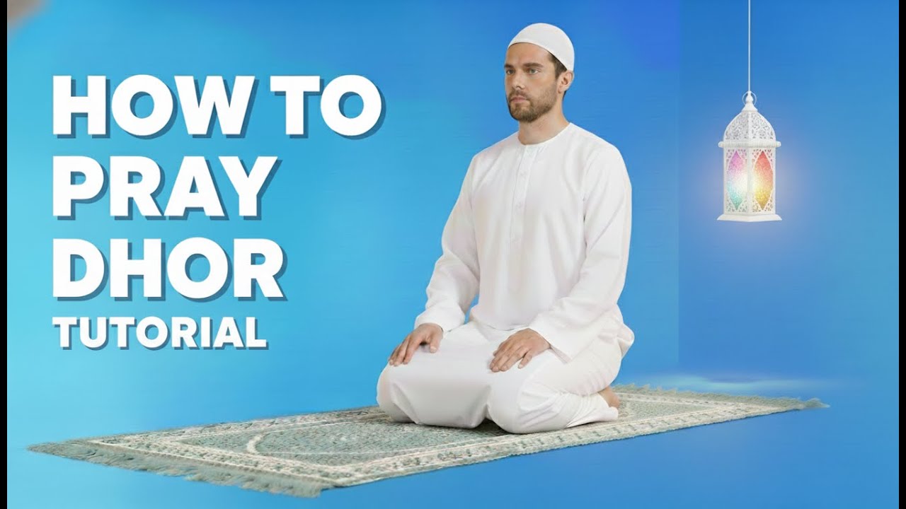 Dhuhr Prayer Step by Step (3D Tutorial) | How to Pray Dhuhr for Beginners (With Subtitles)