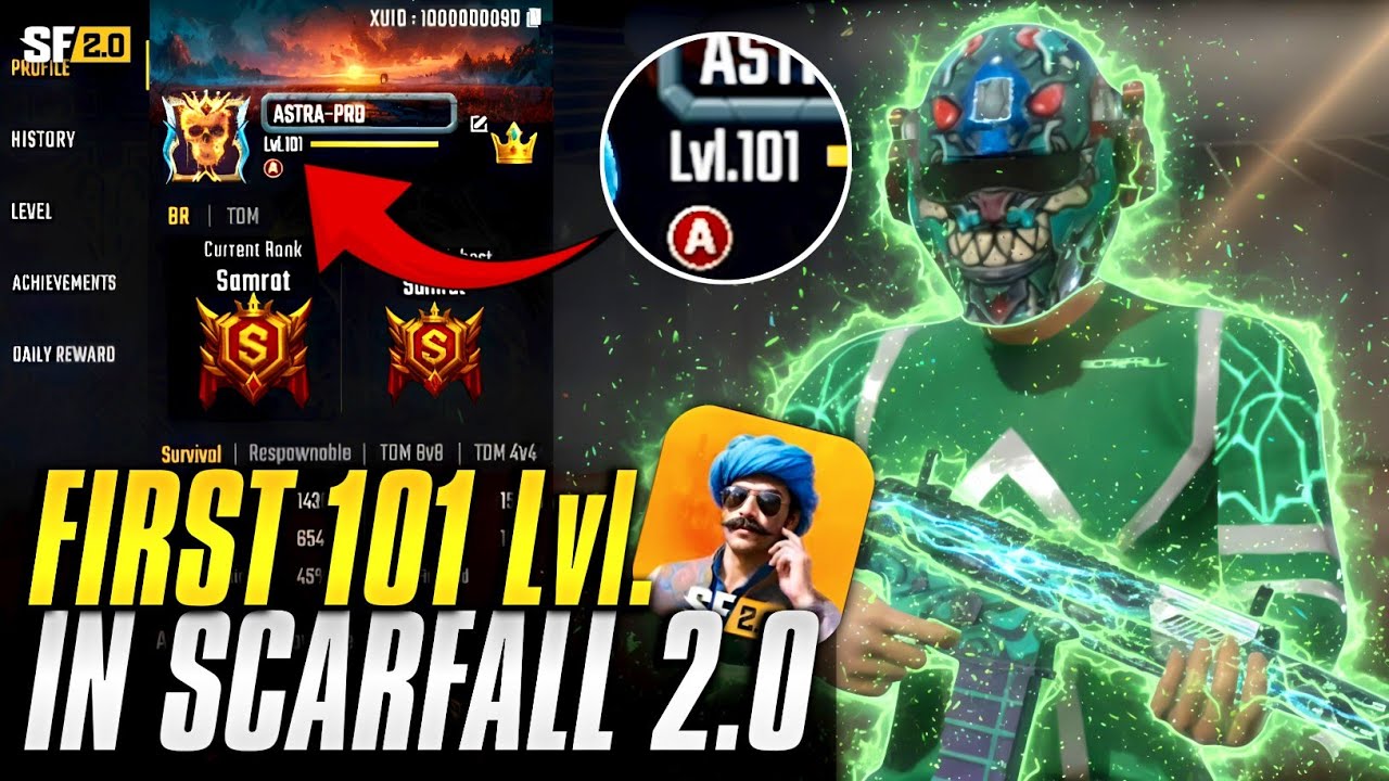 Fastest Level Up in ScarFall 2.0 🔥 | Level 101 Player Explains How He Did It!