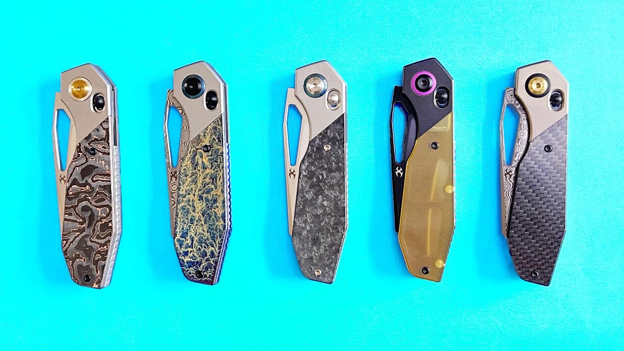 A direct comparison of Kansept QTRO series knives#edc #edcknife #kansept