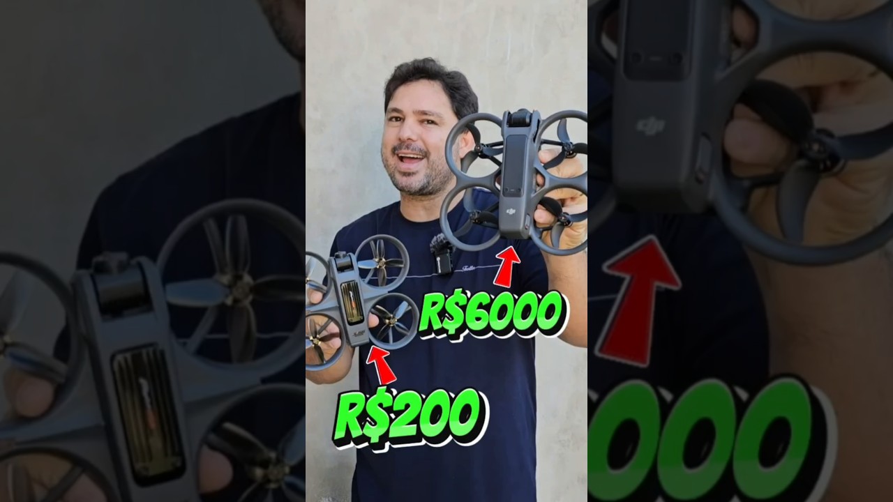 DRONE de R$200 vs DRONE de R$6000 DJI AVATA 2 da Feirinha