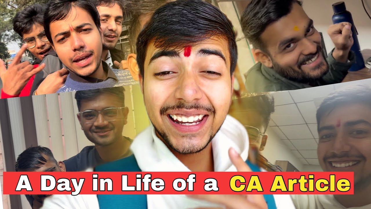 A Day in Life of an CA Article | CA Articleship Vlog |