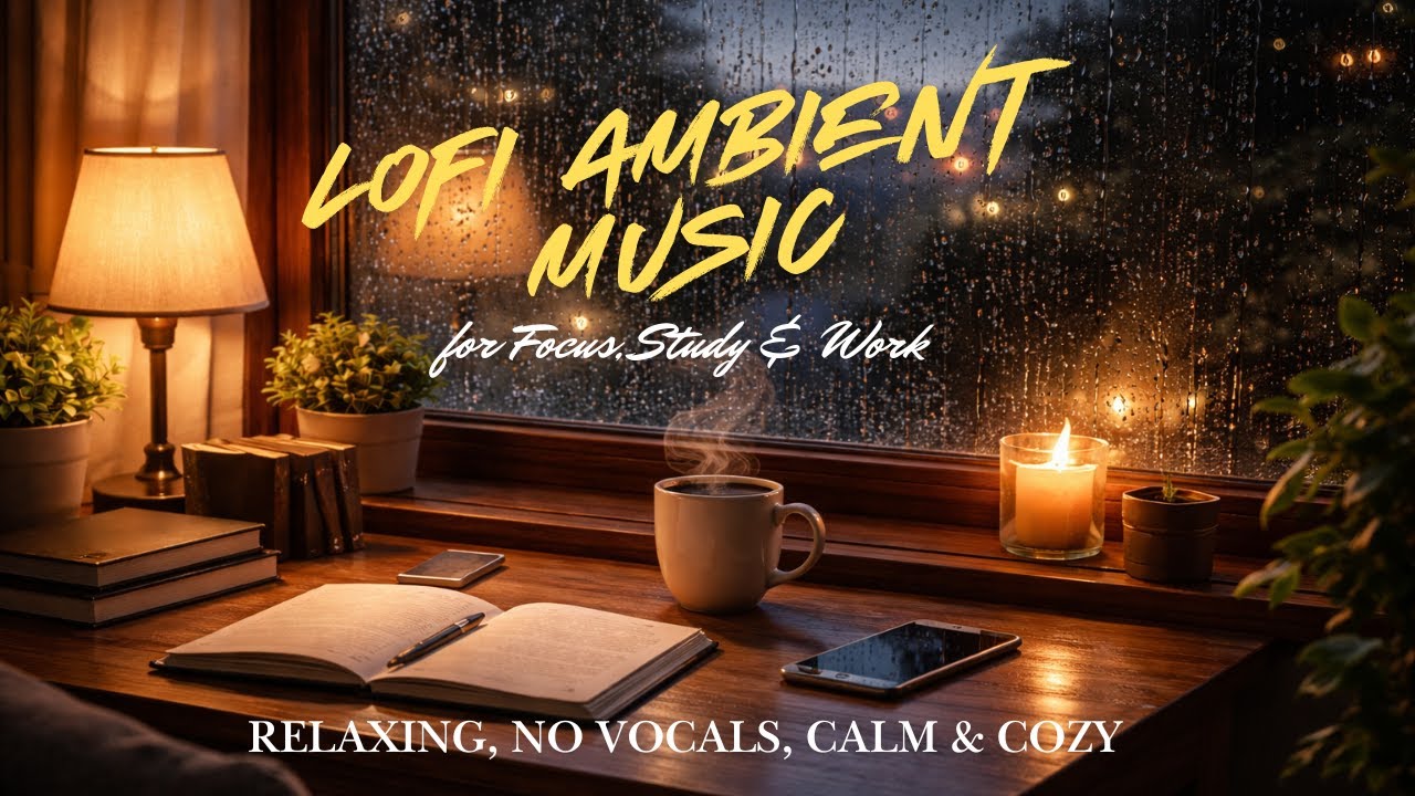 LOFI AMBIENT MUSIC ☕ Focus, Study & Work | Relaxing No Vocals