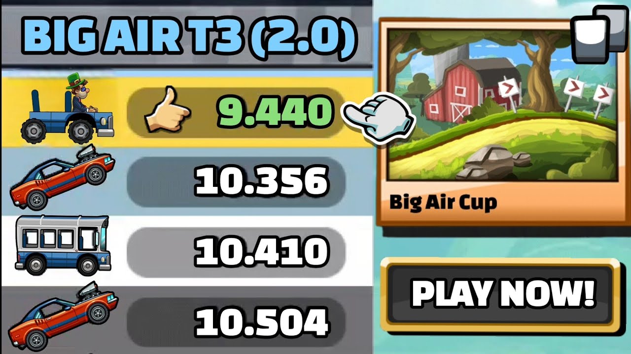 BIG AIR CUP DUPLICATE MAP!! 🤔 IN COMMUNITY SHOWCASE - Hill Climb Racing 2