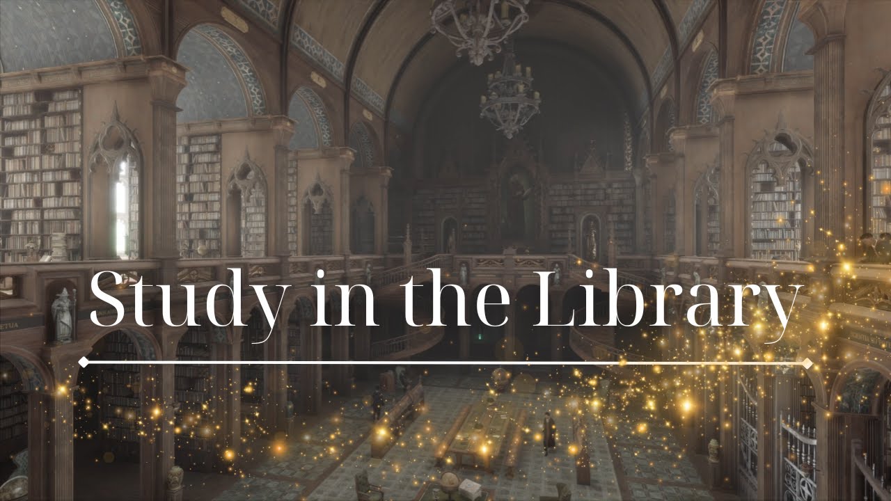 Reading in the Library | Hogwarts Legacy Ambience - No Music