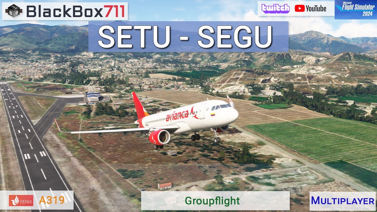 MSFS2024 - FENIX A319 | Mantilla Airport/SETU to Bolivar Airport/SEGU | Multiplayer