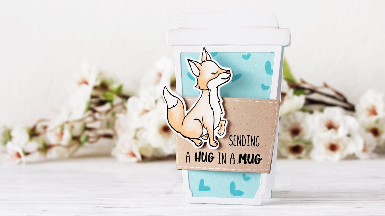 Coffee cup gift card holder