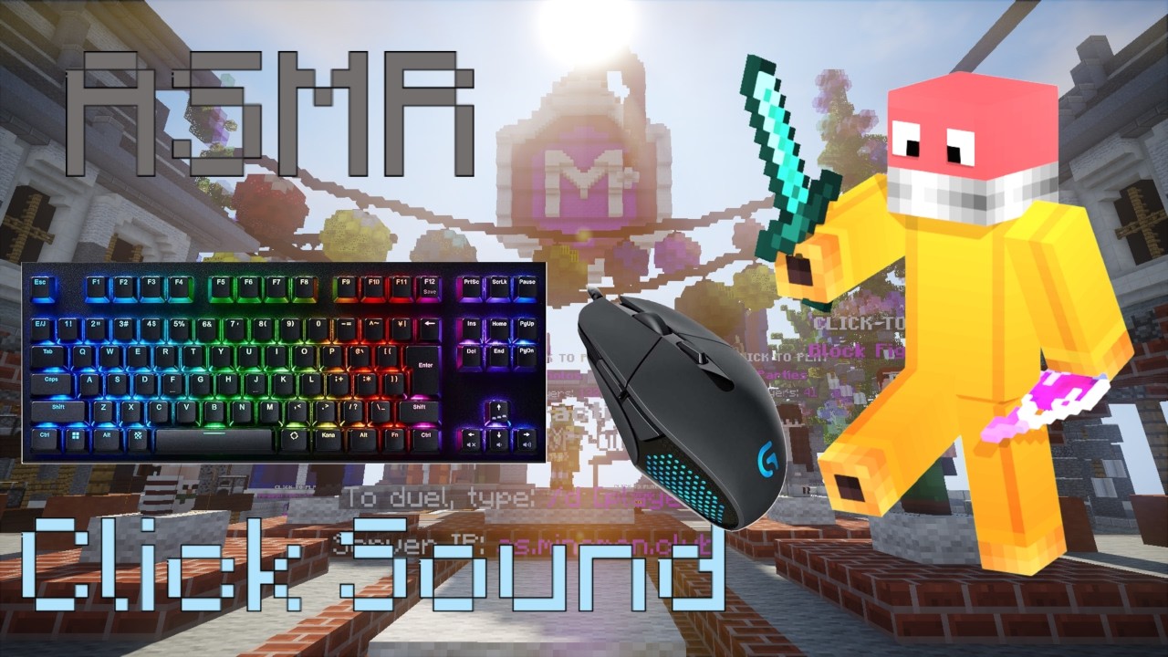【Minecraft ASMR】秒間15のマウスクリック音｜マイクラPvP