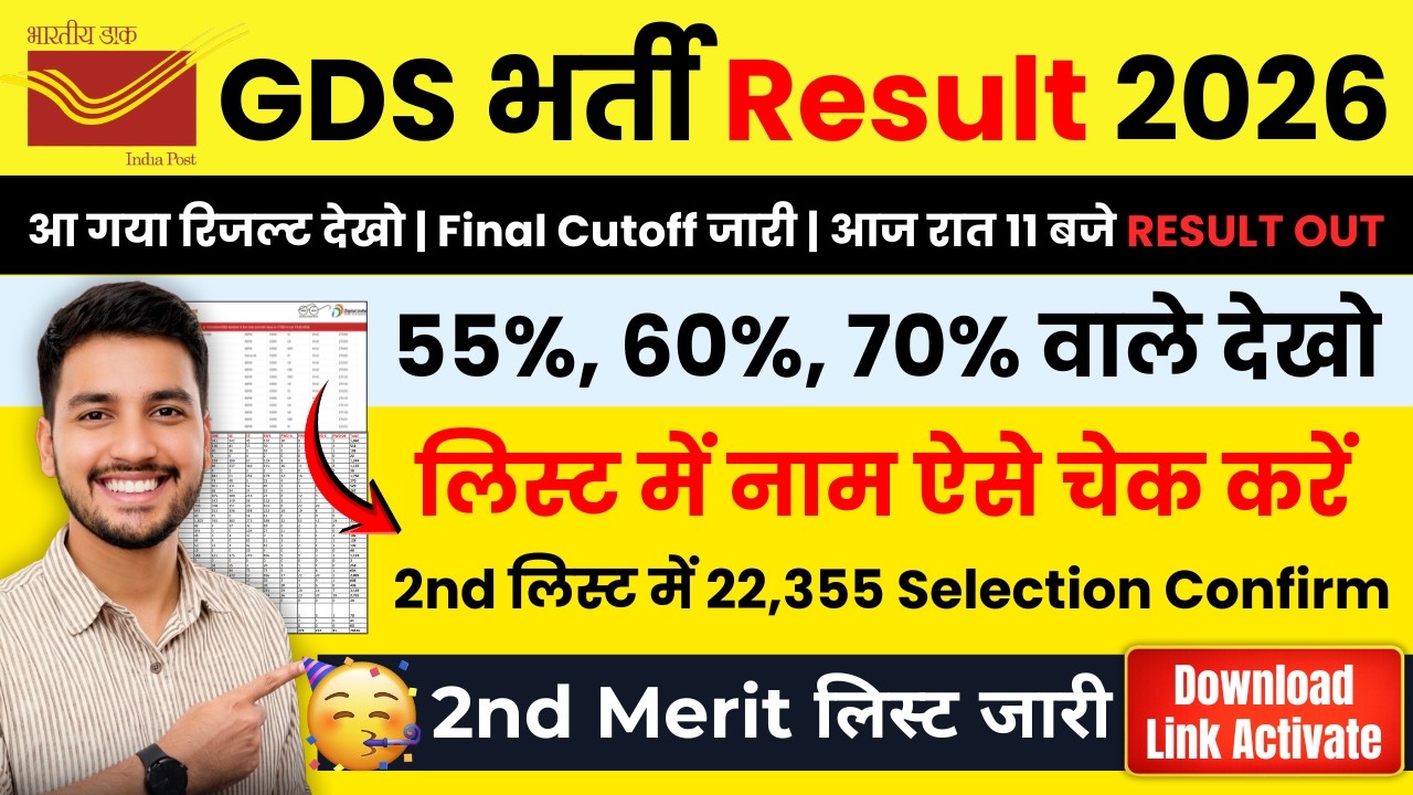 GDS 2nd Merit List 2026 OUT🔥| Will the result come today? | GDS 2nd Merit List 2026 Kab Aayegi | GDS
