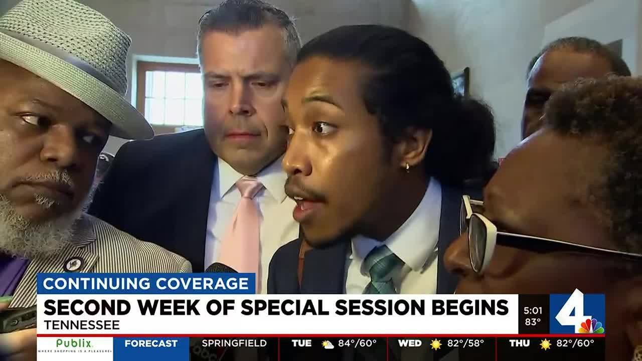 Democrats walk out of special session after Rep. Jones is silenced