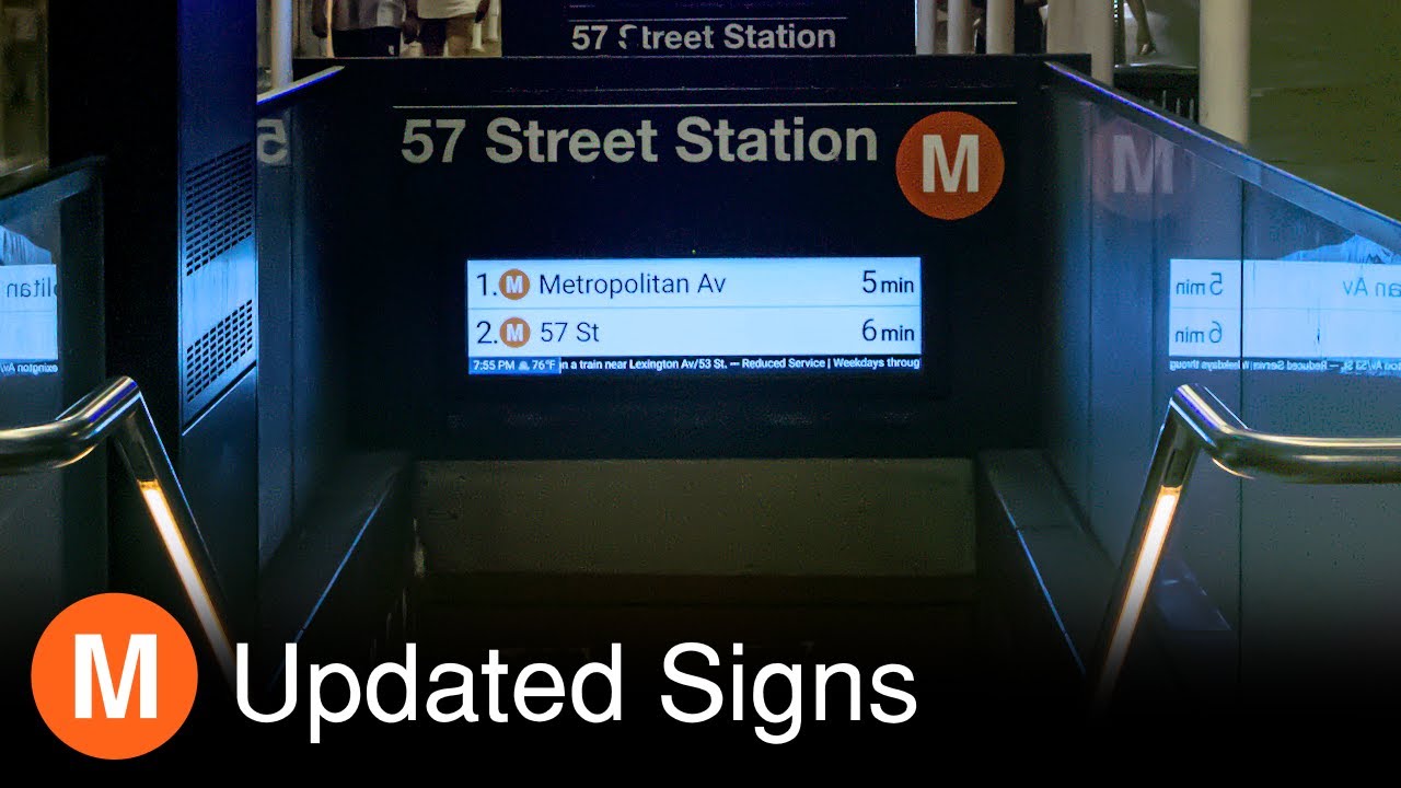 ⁴ᴷ NYC Subway: Updated Subway Signs due to 63 St Line Track Replacement