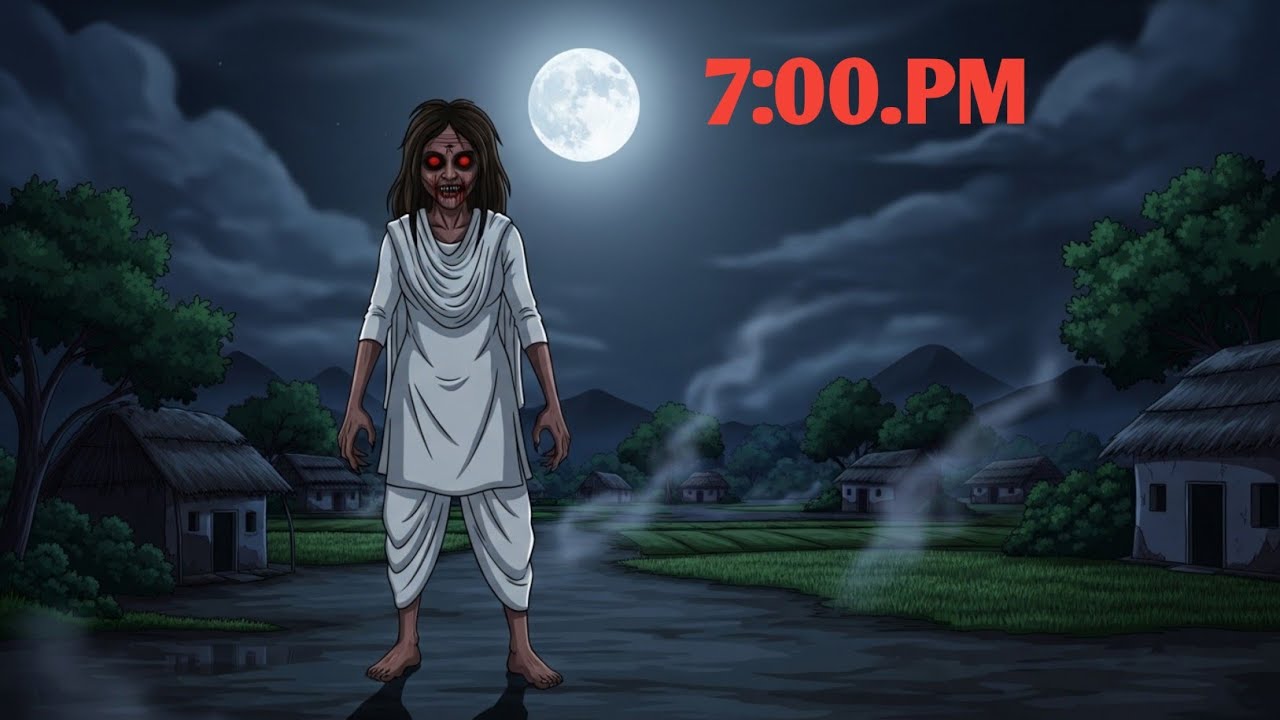 7:00 PM कि चुड़ैल | Rat Ke 7:00 baje | horror story cartoon |