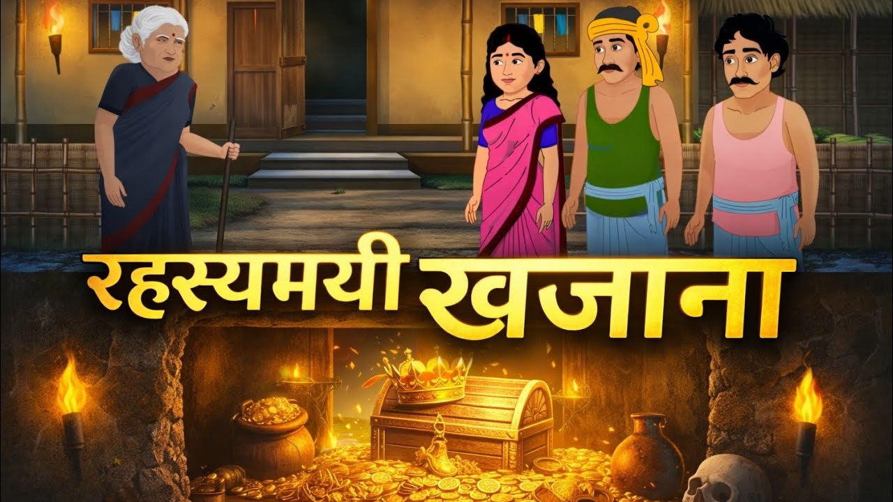 रहस्यमयी खजाना | Hindi Cartoon Story | Motivational Story | Heart Touching Story | Moral Kahani 