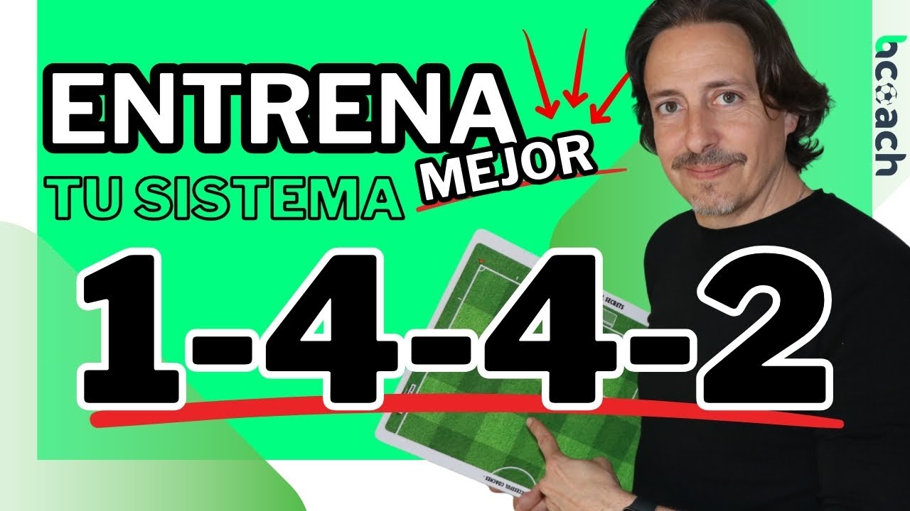 🟢 Cómo ENTRENAR el SISTEMA de JUEGO 1-4-4-2 (Tareas IMPRESCINDIBLES)