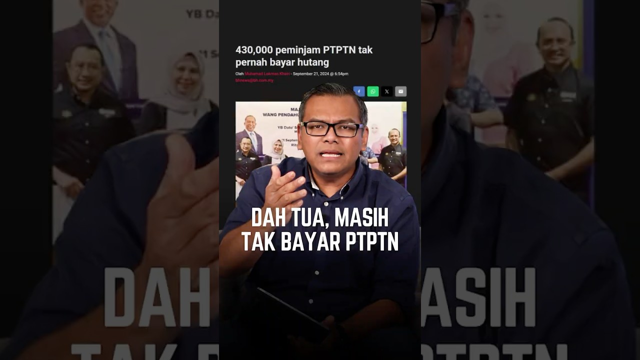 Dah umur lebih 60 tahun masih lagi enggan bayar HUTANG PTPTN!