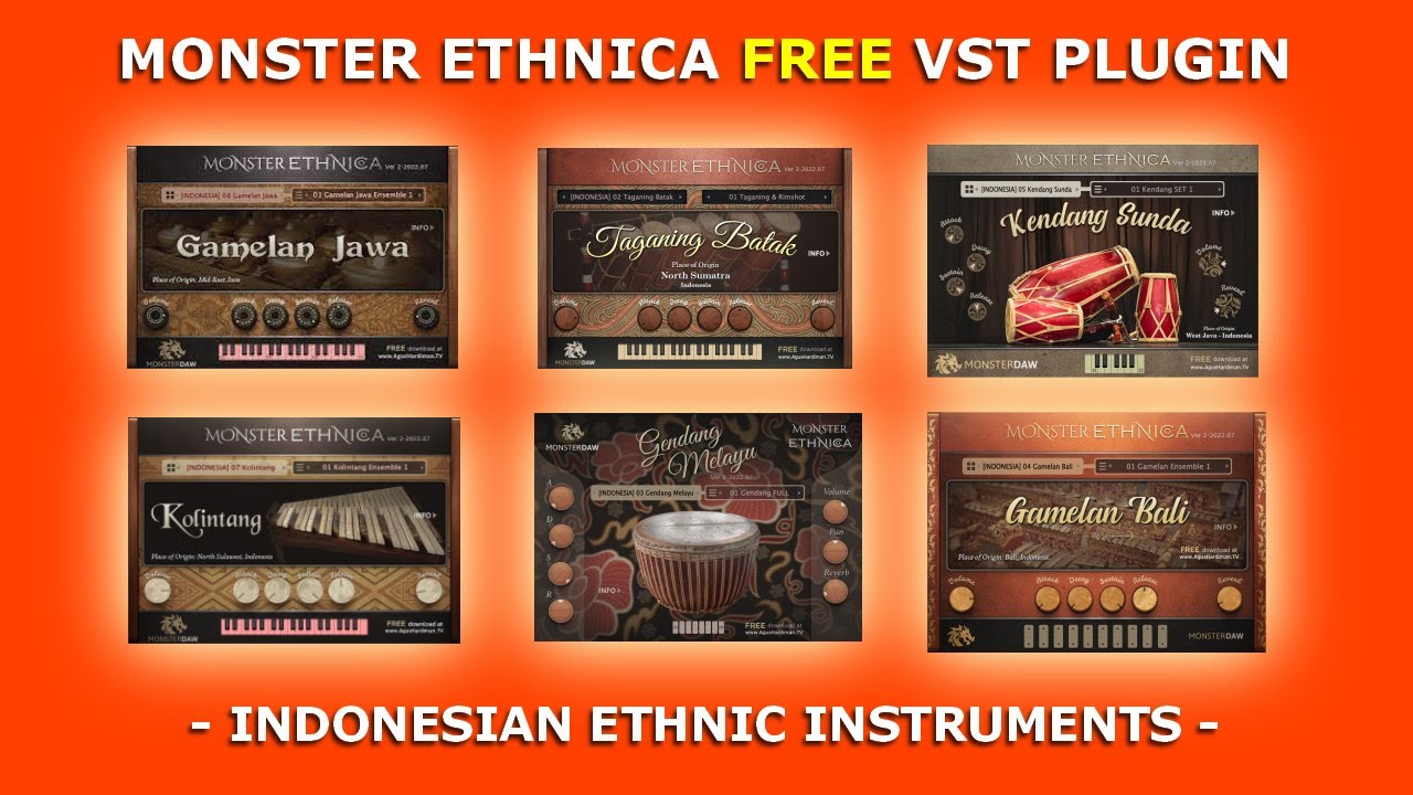 MONSTER ETHNICA FREE VST with Indonesian Ethnic Instruments