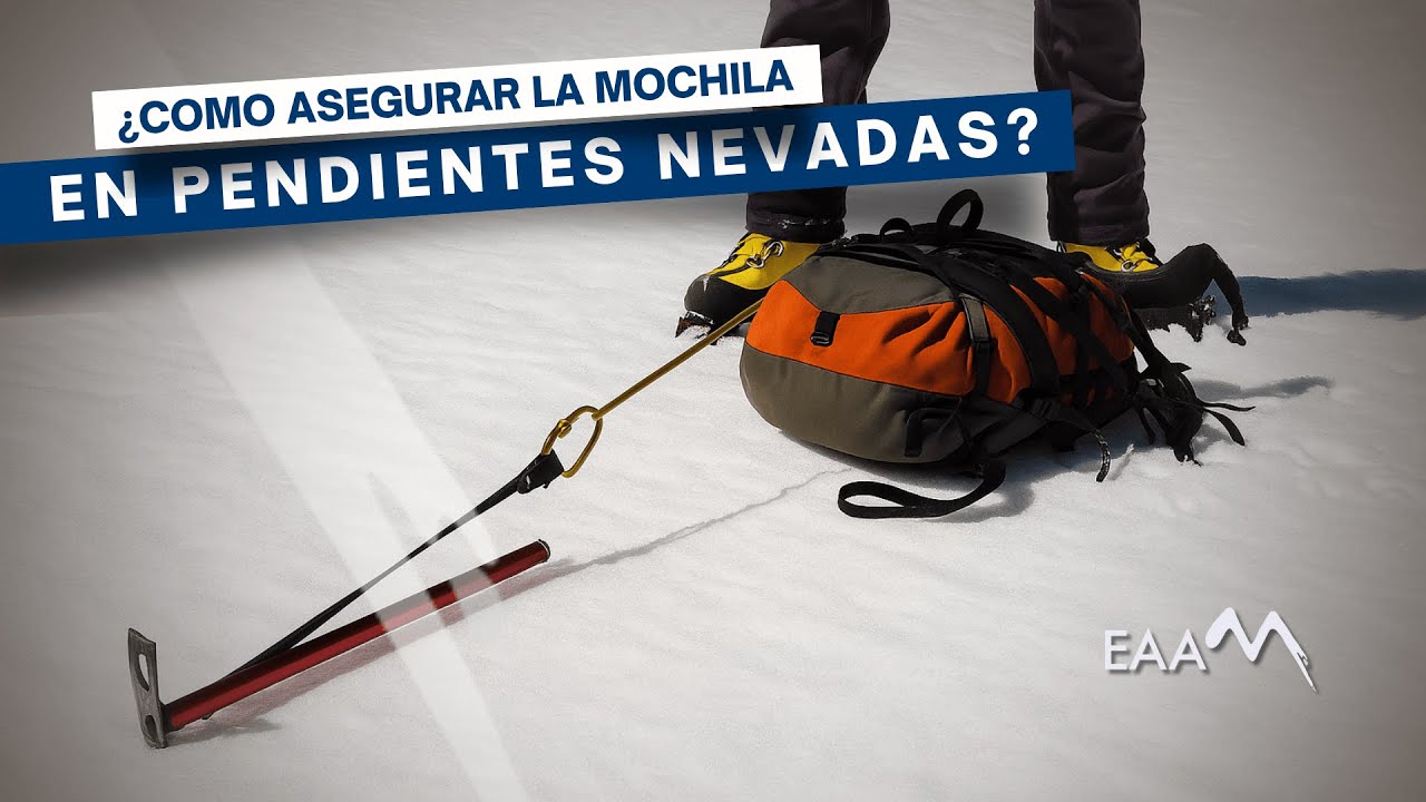 &iquest;C&oacute;mo asegurar la mochila en pendientes nevadas?