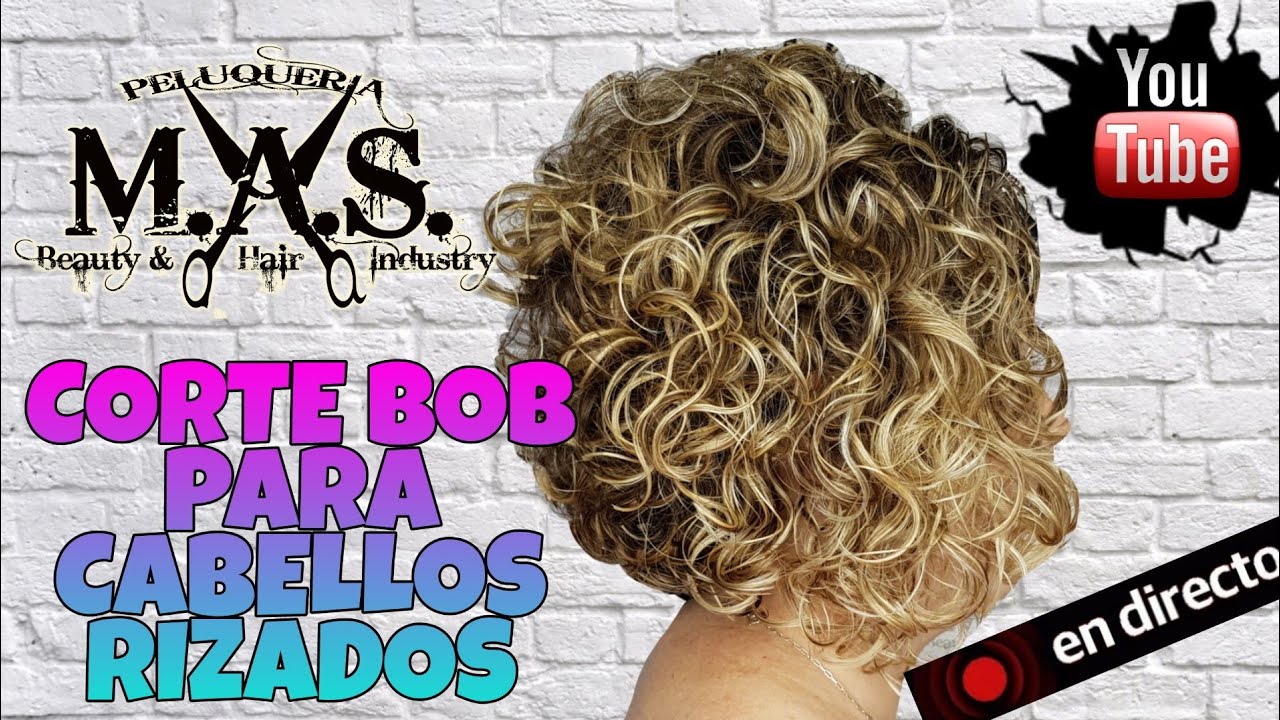 Corte Bob, para Cabello Rizado, paso a paso.