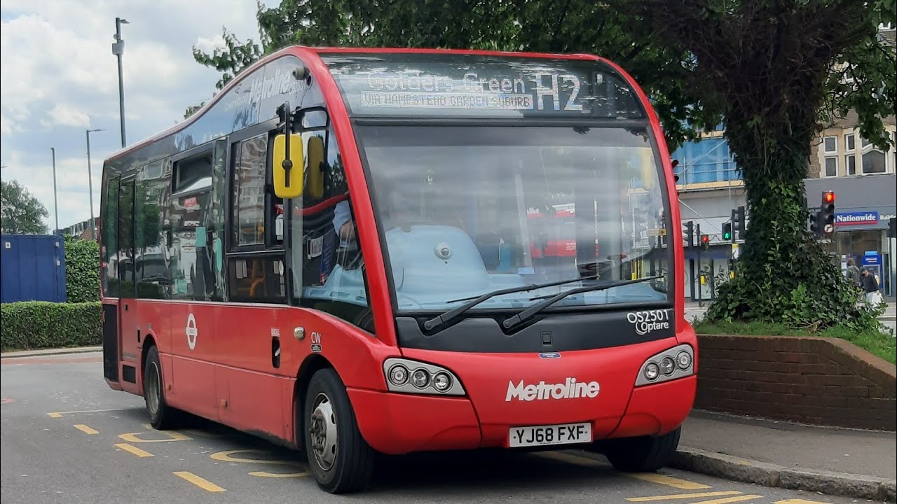 Full Route Visual. H2 Golders Green Via Hampstead Garden Suburb. YJ68FXF. OS2501. ML Optate Solo SR.