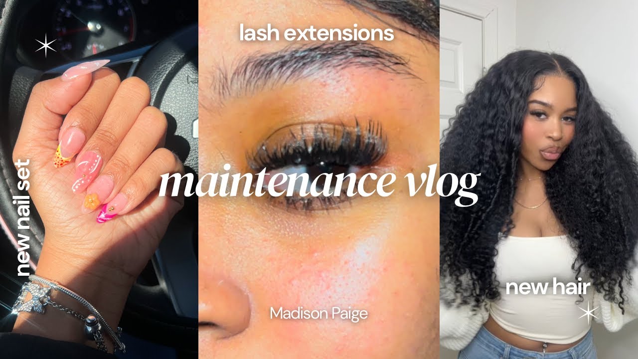 DIY Beauty Maintenance Vlog: Lashes, Hair & Nails + Errands | A Day in My Life