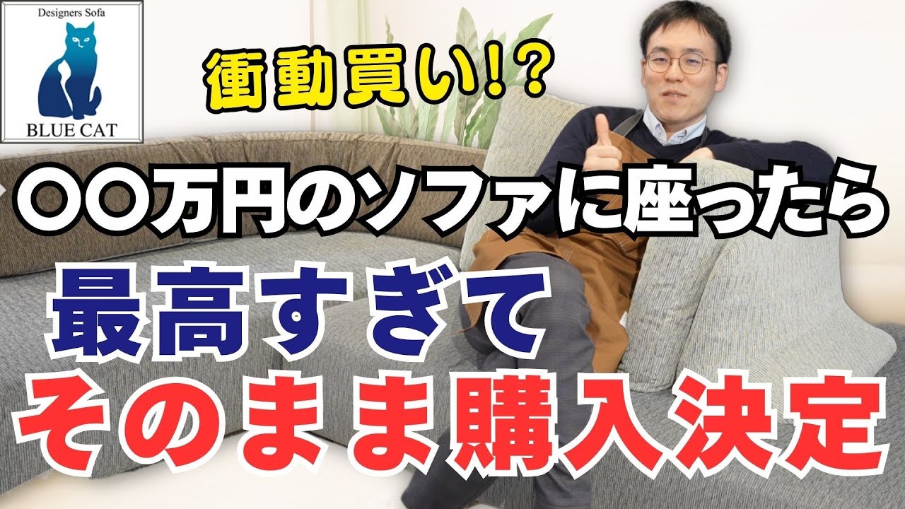 【衝動買い】〇〇万円のソファに座ったら最高すぎてそのまま購入決定w