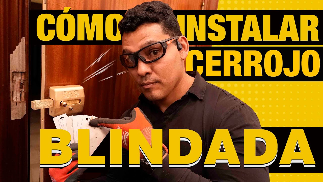 👉Cómo INSTALAR UN cerrojo en puerta Blindada (Truco de bricolaje) Aumenta la seguridad
