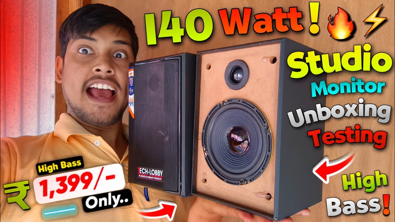 I Bought The Cheapest Studio Monitor + Bookshelf Speaker.. | Only At ₹1,399 Rupees..