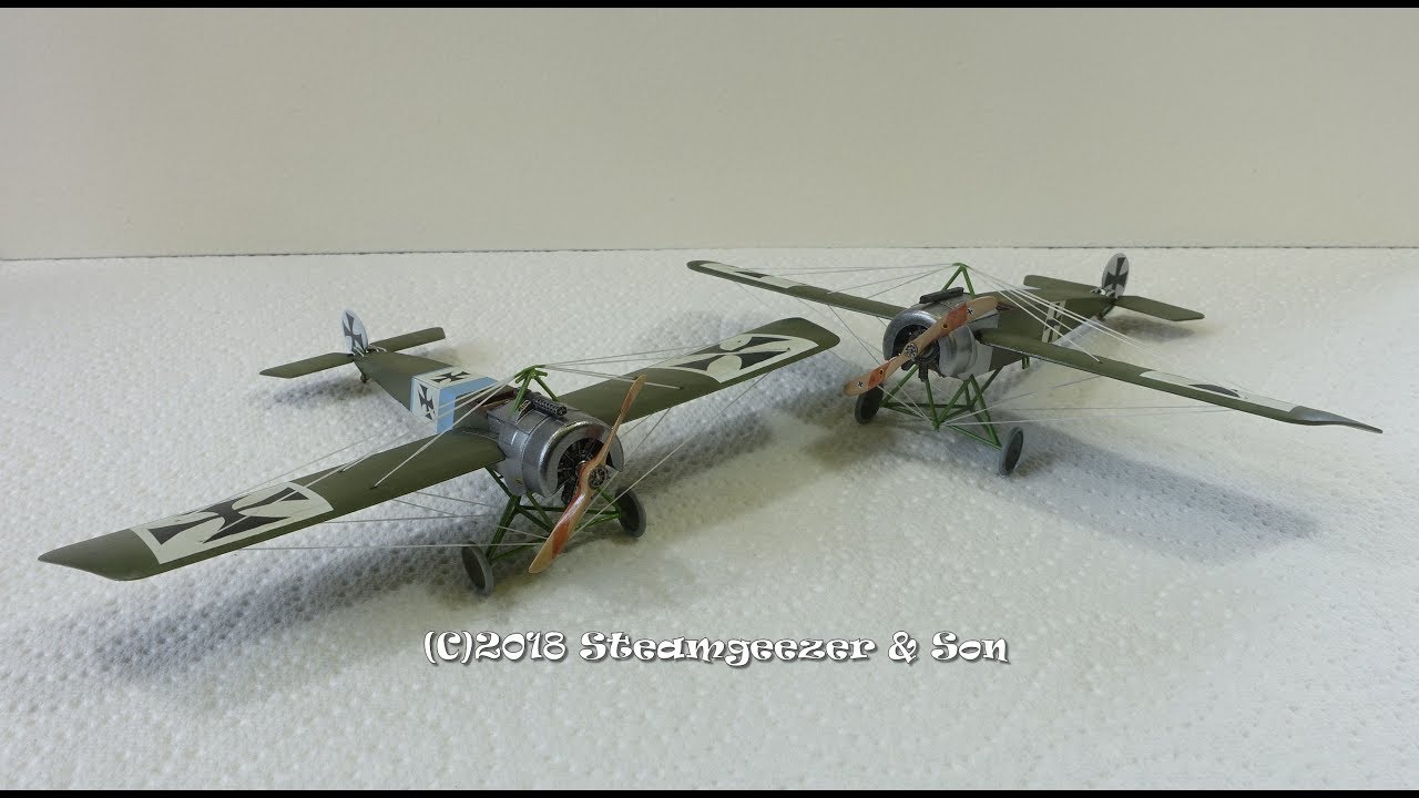 Building the Airfix and Eduard 1/72 Fokker EIII Eindeckers