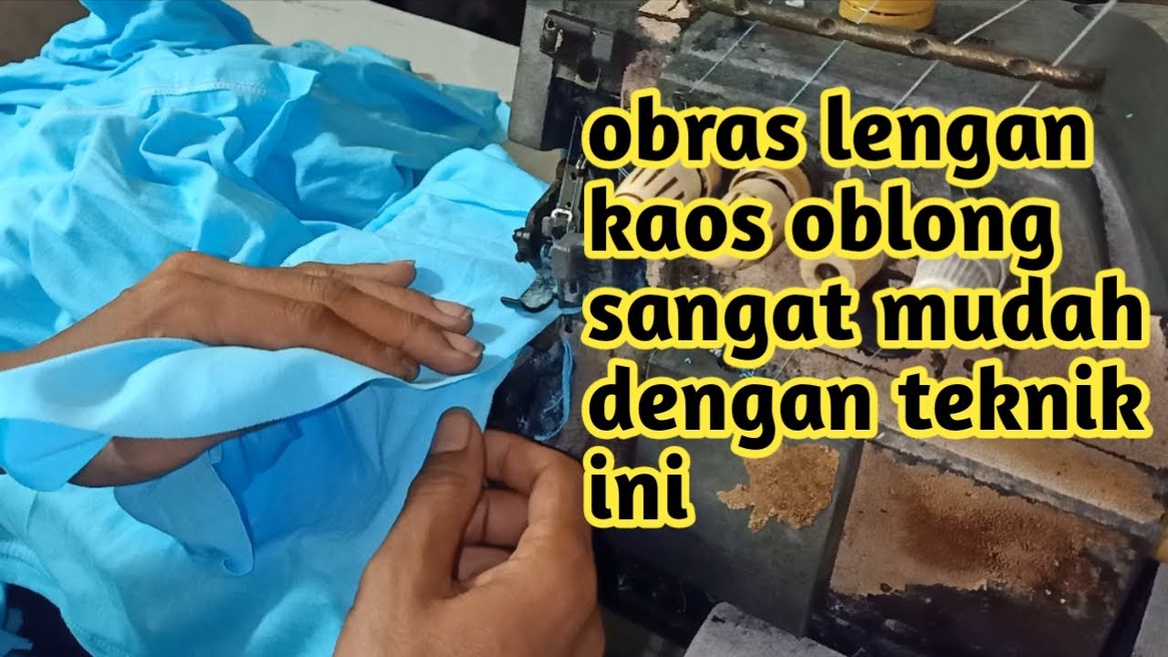 Cara pasang lengan dan menggabungkan badan untuk kaos oblong bagi pemula
