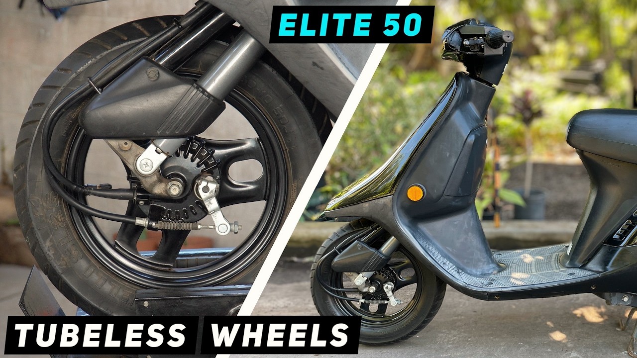 Honda Elite 50: Tubeless Wheel Upgrade | Mitch's Scooter Stuff