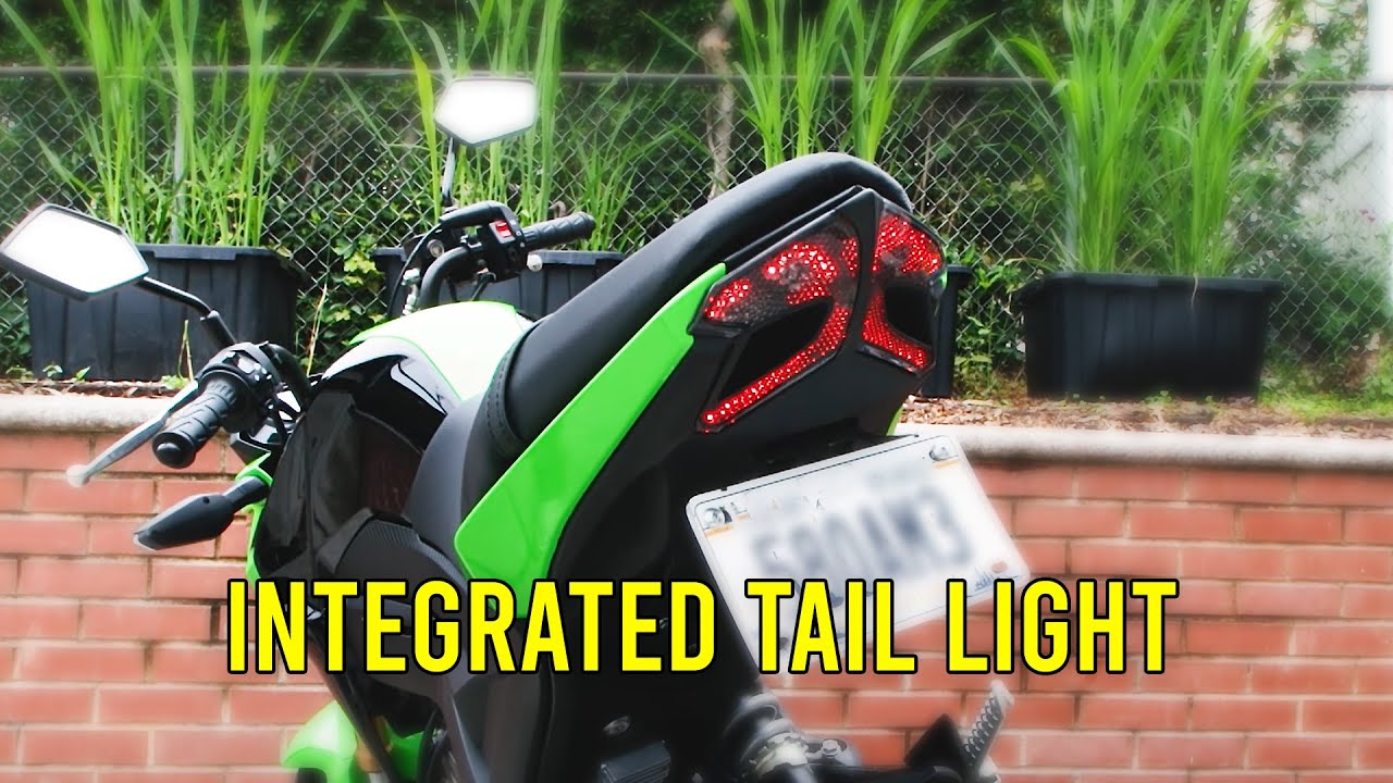 TST Industries Integrated Tail Light Install | Kawasaki Z125 Pro