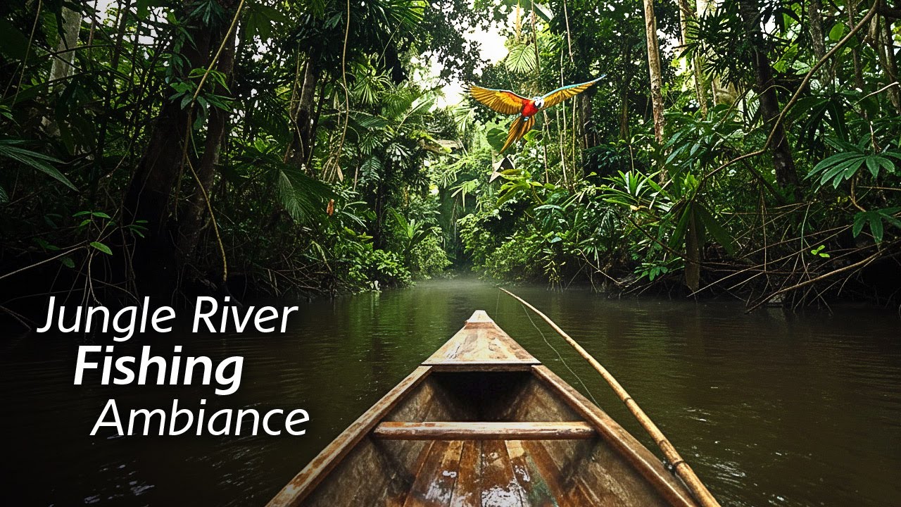 Amazon River Serenity | 1 Hour of Peaceful Jungle Sounds