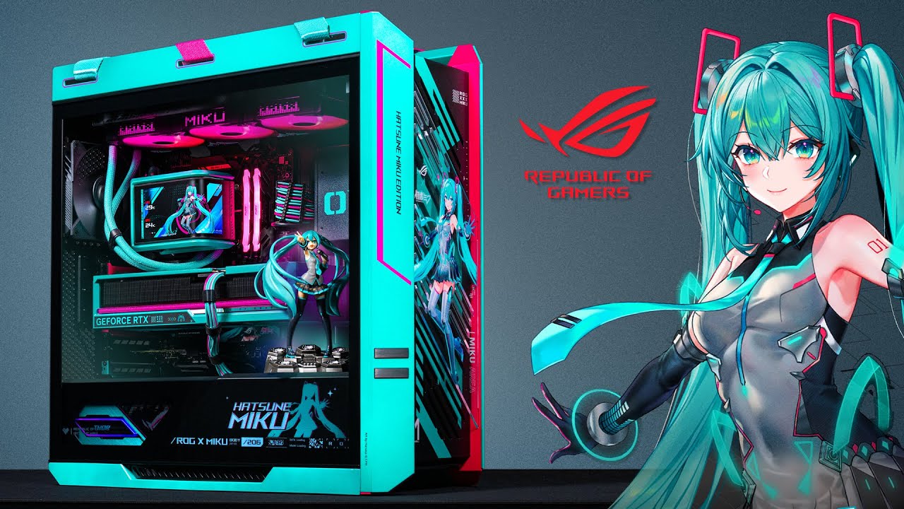 Сборка игрового ПК Ultimate Hatsune Miku | ASUS ROG | GeForce RTX 5080 + Ryzen 9 9950X3D