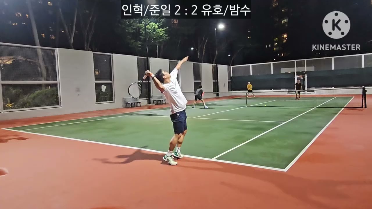 [테니스 번개] 인혁/준일 vs 유호/밤수 @Scott Orchard