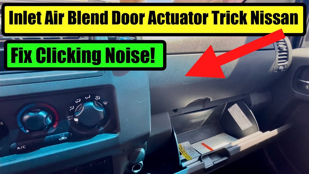 Nissan Inlet Air Recirculation Blend Door Actuator Click Noise-EASY FIX!  Frontier Xterra Pathfinder