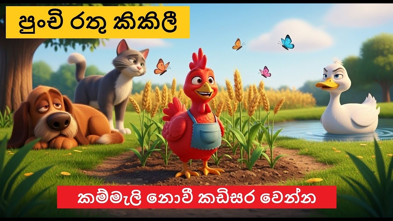 පුංචි රතු කිකිළි 🐔🌾