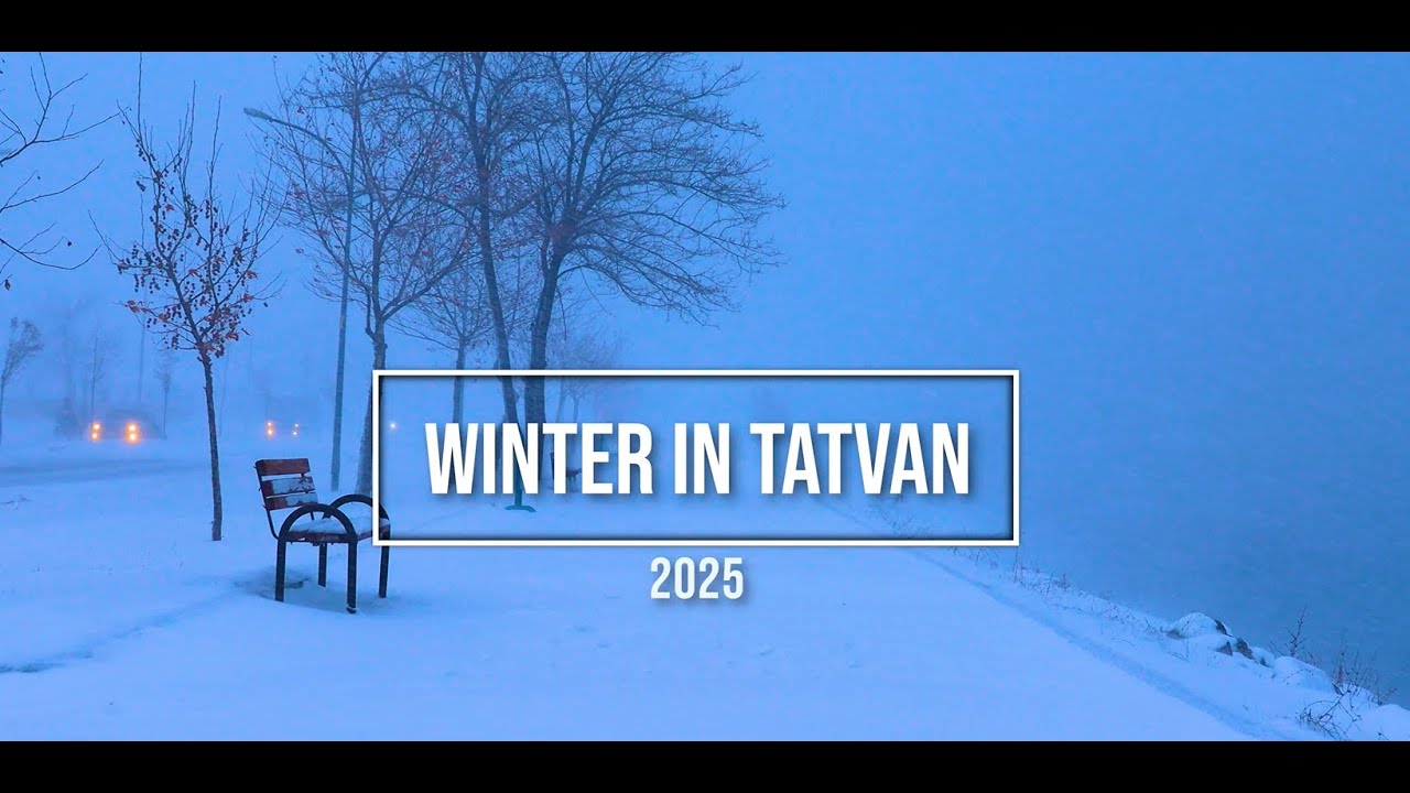 The Snowiest City in Türkiye, Snowstorm in Tatvan Bitlis 4K I Tatvan Bitlis Kar Fırtınası 4K