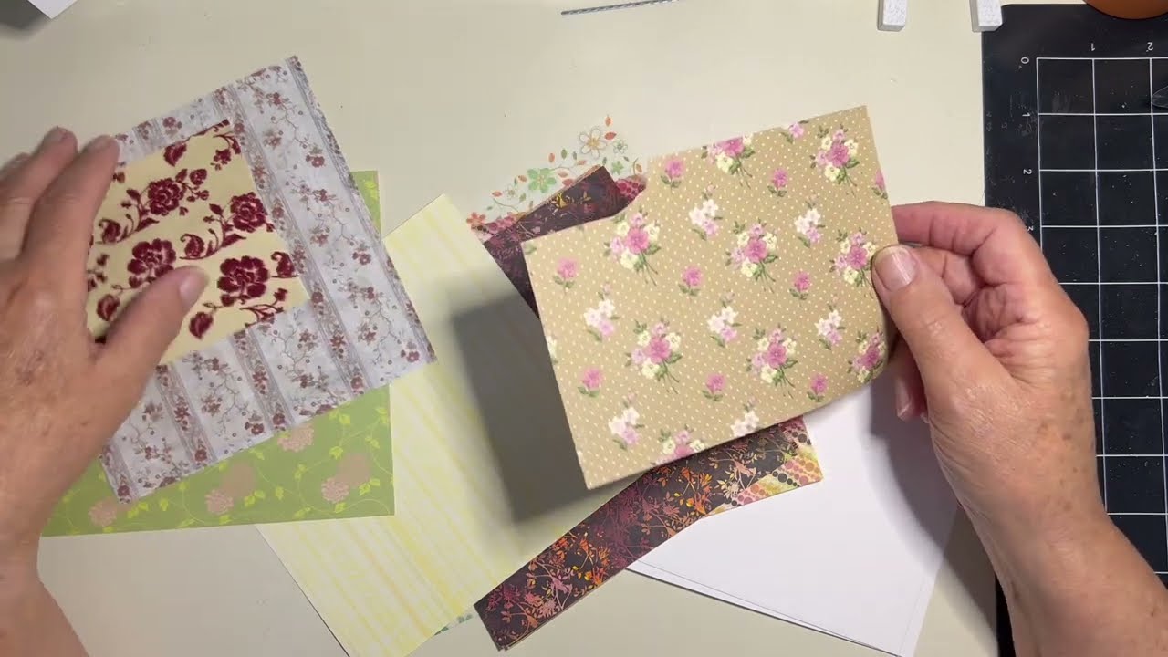 Use old papers to make an easy card in moments!