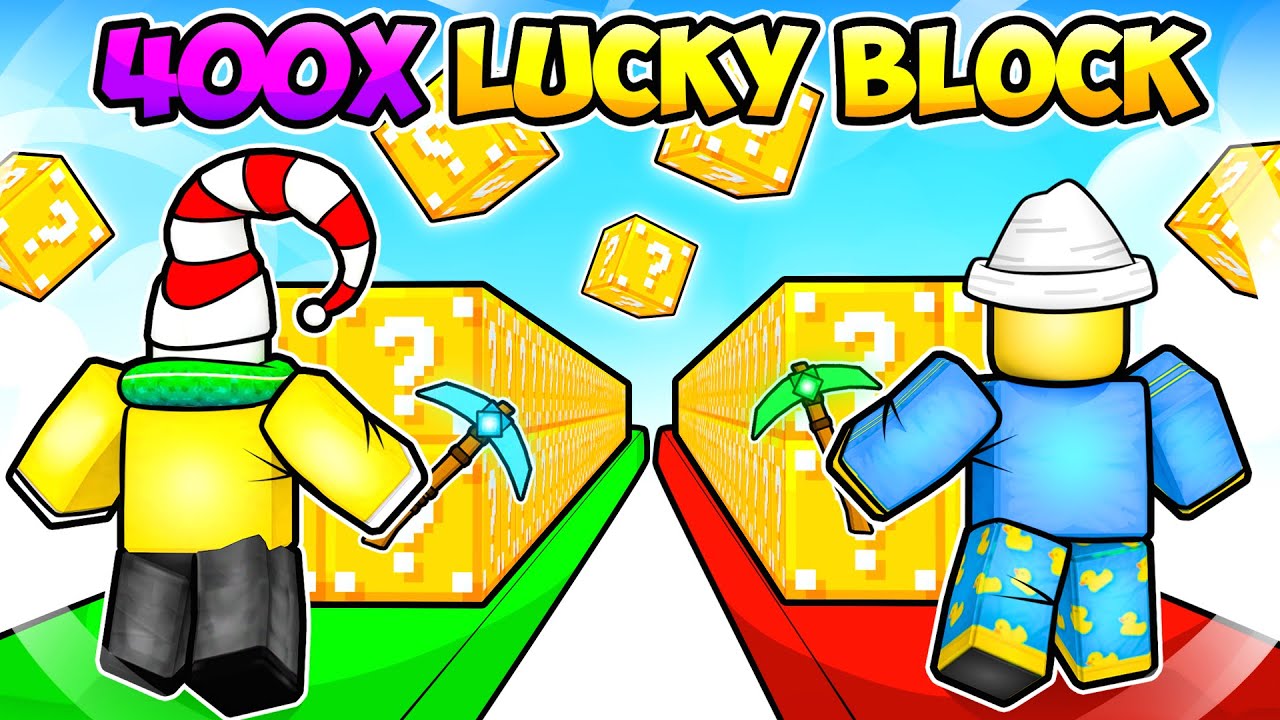 I Did a 400X Lucky Block RACE in Roblox Bedwars.. But This Happened..