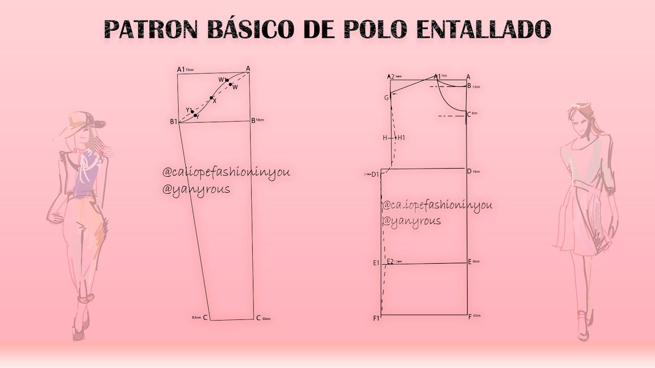 PATRÓN BÁSICO POLO ENTALLADO (patrón gratis en PDF )