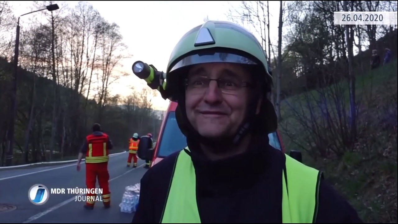 Brand in Lichte am 26.04.2020