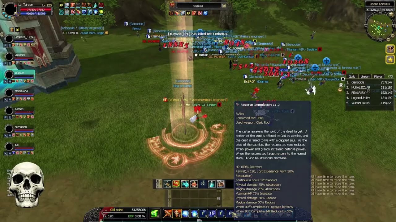 ExSro WarriorTuRKS VS ALL SERVER HOTAN FORTESS WAR #WTFamily #exsro #ALLEASY #HARD