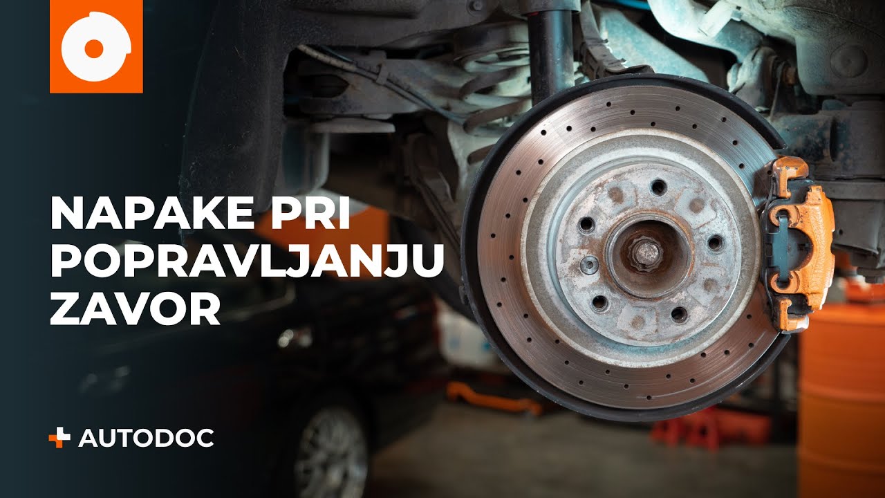 5 najpogostejših napak pri popravljanju zavor | AUTODOC nasveti