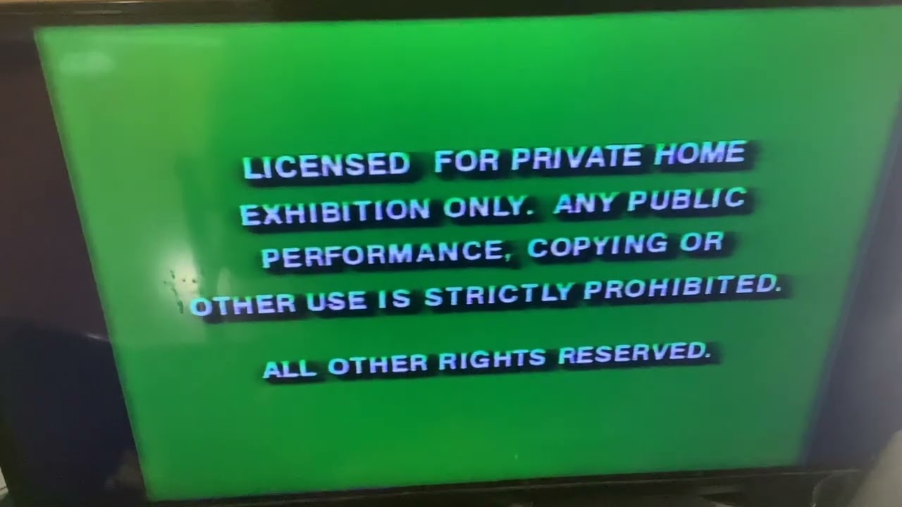 FBI Warning/Green Screen/Buena Vista Home Video (1992/2002)