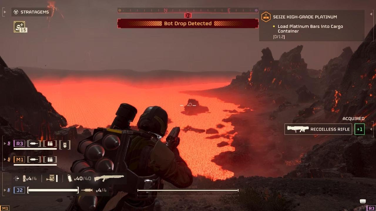 Helldivers 2 Casual gameplay: Magma planet With Doublebarrel Shotgun Automatons