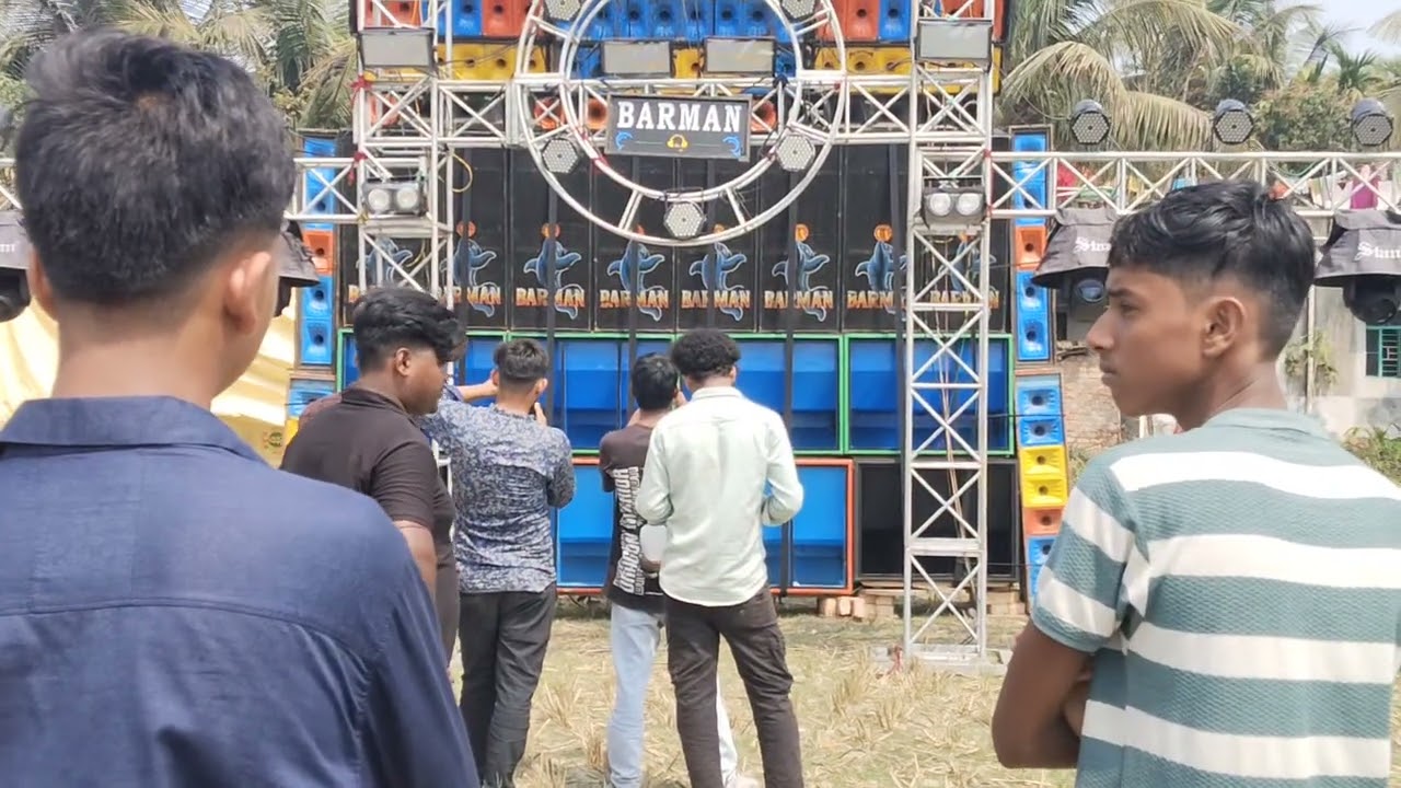 👑👑👑 Barman music ramgopal chak grammo kali pujo 🌺🙏🥰 sobay sador amontron 🌺🌺🌺