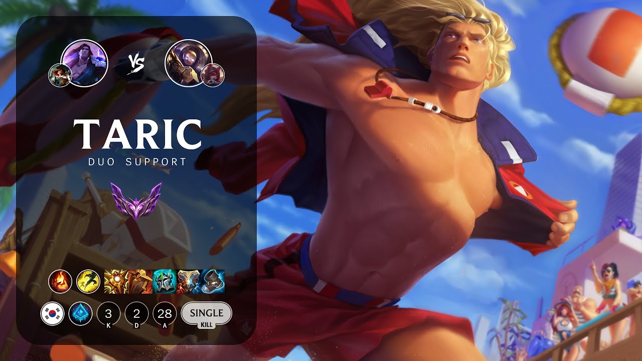 Taric Support vs Blitzcrank - KR Master Patch 13.24